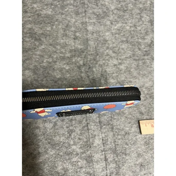 Disney Winnie the Pooh Wallet Womens Blue Zip Around 95 Years Anniversary Clutch - Picture 7 of 10